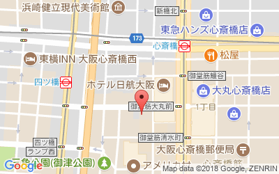 心斎橋駅前校　第１校舎の地図